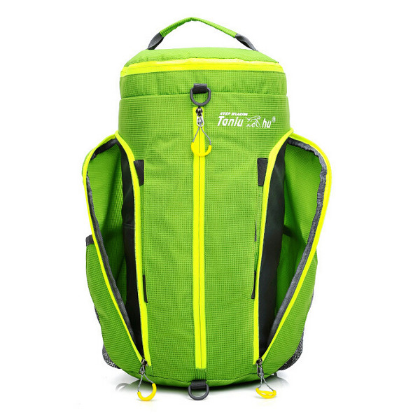 Men Women Waterproof Cylindrical Bag Collapsible Shoulder Bag Backpack